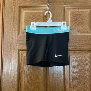 Black Nike pro shorts